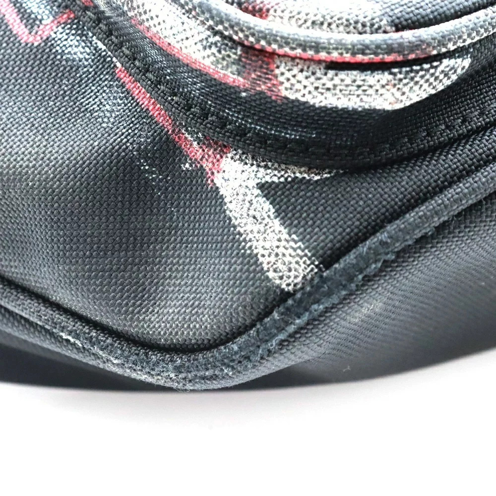 BALENCIAGA EXPLORER DIY METAL ALLOVER Painted Waist Bag Black - Picture 4 of 6